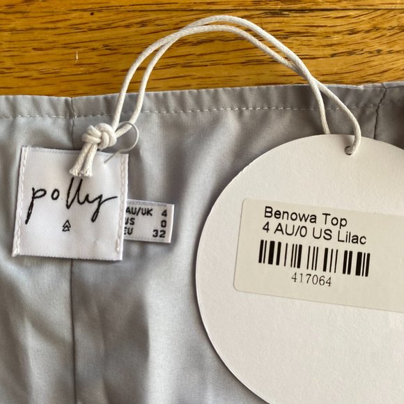 NWT princess polly purple floral top - Picture 4 of 4